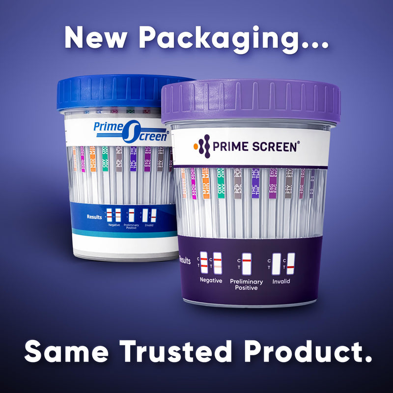Prime Screen Multi-Drug Urine Test Cup 16 Panel Kit (AMP,BAR,BUP,BZO,COC,mAMP,MDMA,MOP/OPI,MTD,OXY,PCP,THC, ETG, FTY, TRA, K2) -[1 Pack]-CDOA-9165EFTK