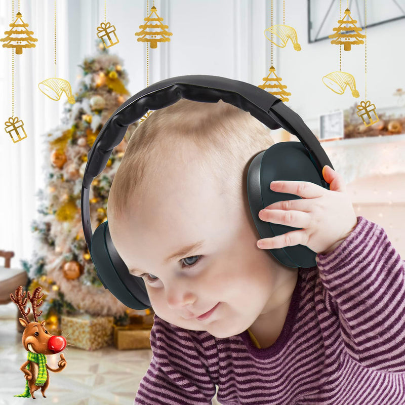 [Australia] - Baby Ear Protection Noise Cancelling Earmuffs Infant HeadPhones for Babies for 3 Months to 3 Years Black 