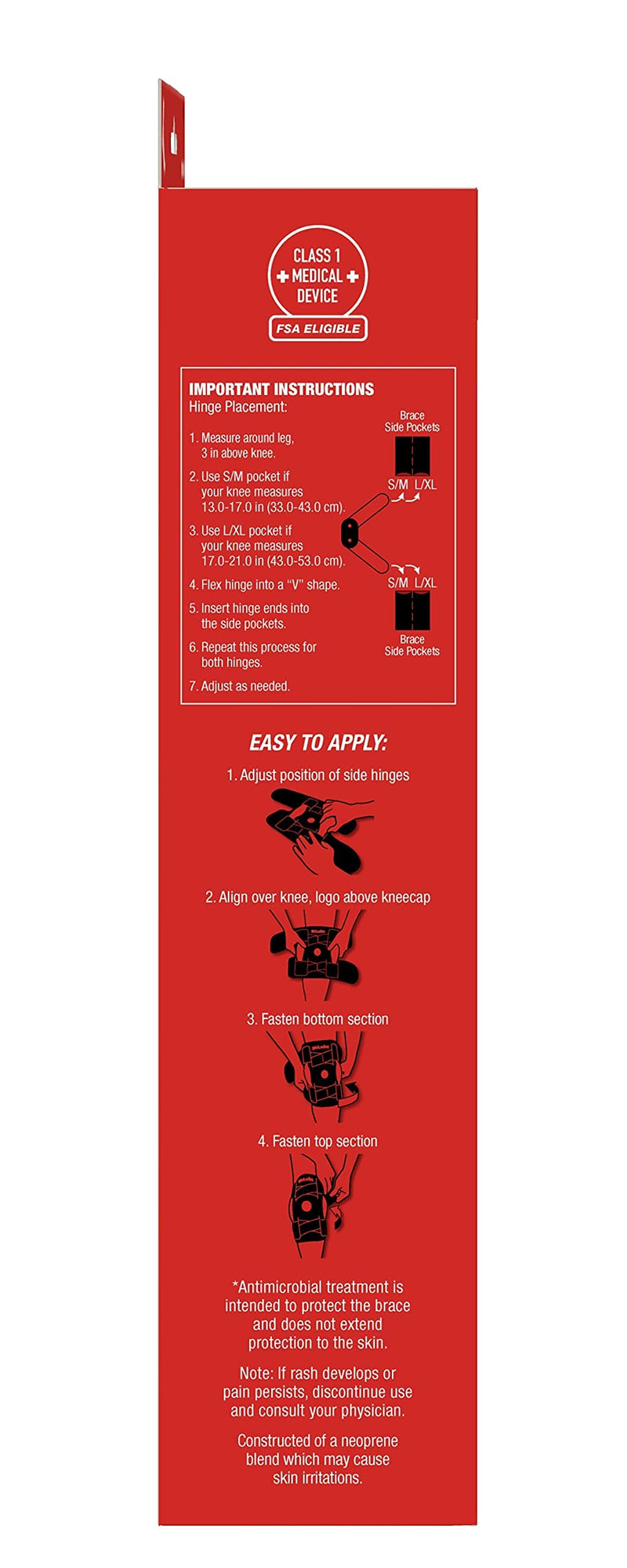 MUELLER Sports Medicine Green Self-Adjusting Hinged Knee Brace, Knee Pain Relief Support for Men and Women, Ideal for Arthritis, Sprains, Black, One Size