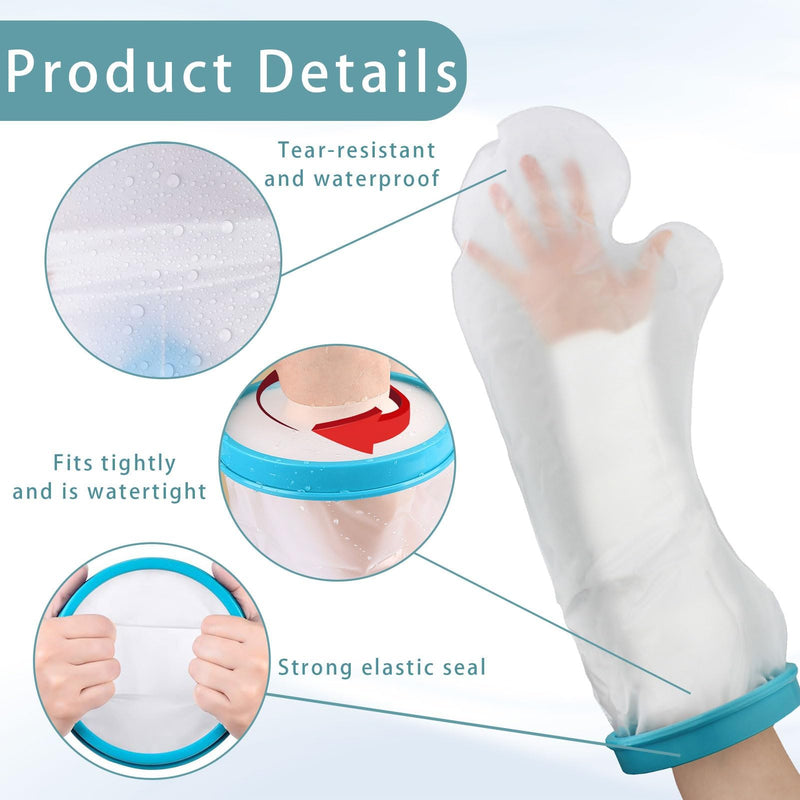 [Australia] - Plaster protection waterproof arm, waterproof plaster cast, waterproof plaster protection arm children, medical consumables for plaster protection, shower protection arm, for broken arm 