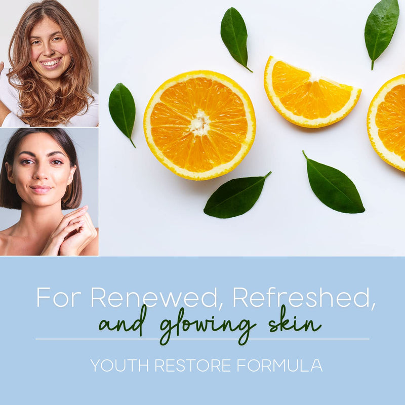 Vitamin C & Collagen Sheet Face Mask - Reduces Wrinkles & Age Spots, Hydrating - Dermatologist Tested Korean Skincare - Clean Beauty, Cruelty-Free - 5 Masks Vitamin C & Collagen