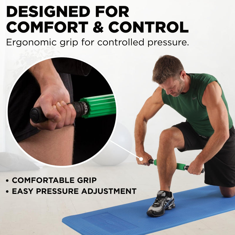 THERABAND Roller Massager, Muscle Massage Tool, Fascia Release, Back, 21" Standard