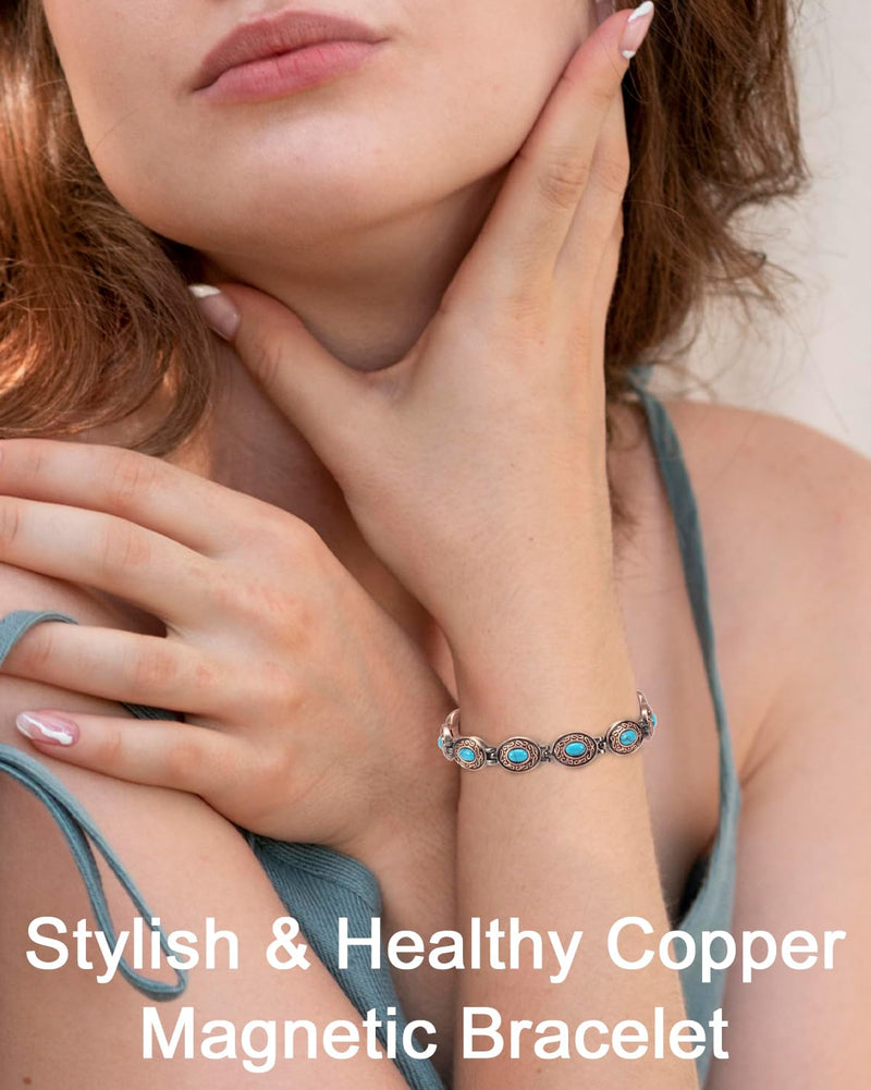 [Australia] - Copper Bracelet for Women, Magnetic Jewelry with Magnet 