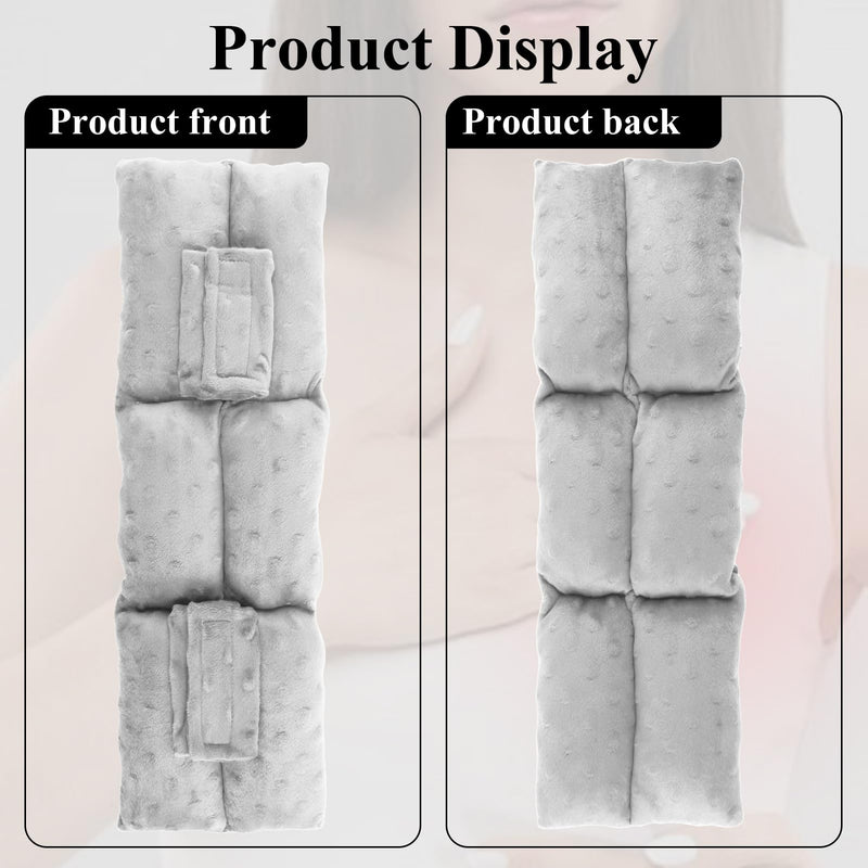 [Australia] - Ostomy Seat Belt Pillow for Driving Stoma Car Seatbelt Covers Support Ostomy Driving Protector Ileostomy Colostomy Bag Pouch Ostomy Supplies Gray One Size 