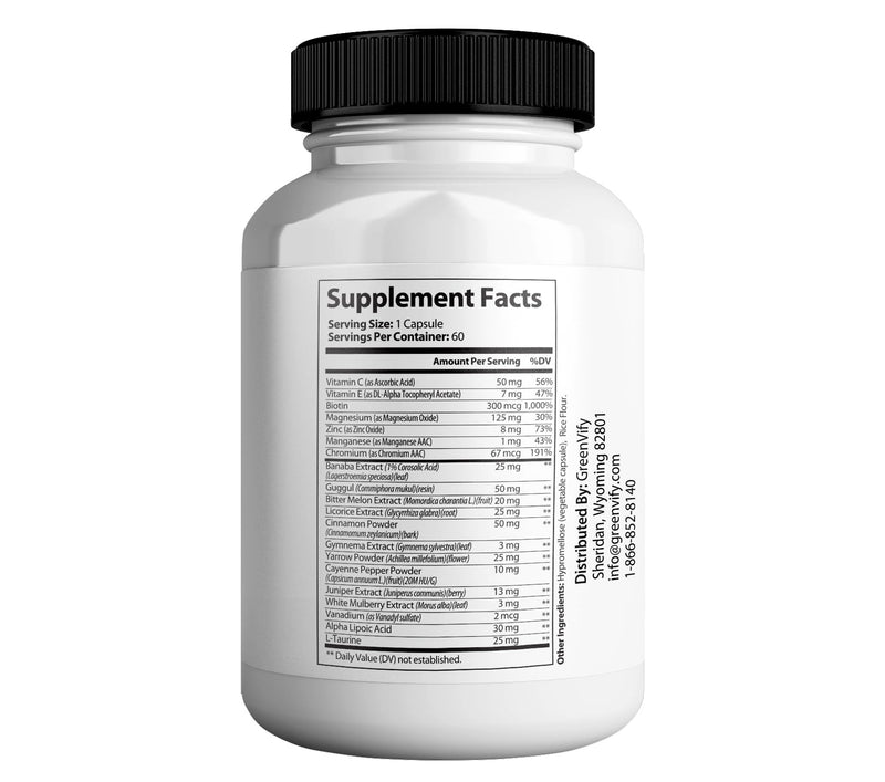Nano Earth Labs Blood Stabilizer Max, 60 Capsules, Herbal Supplement with Vitamins and Minerals (1) 1