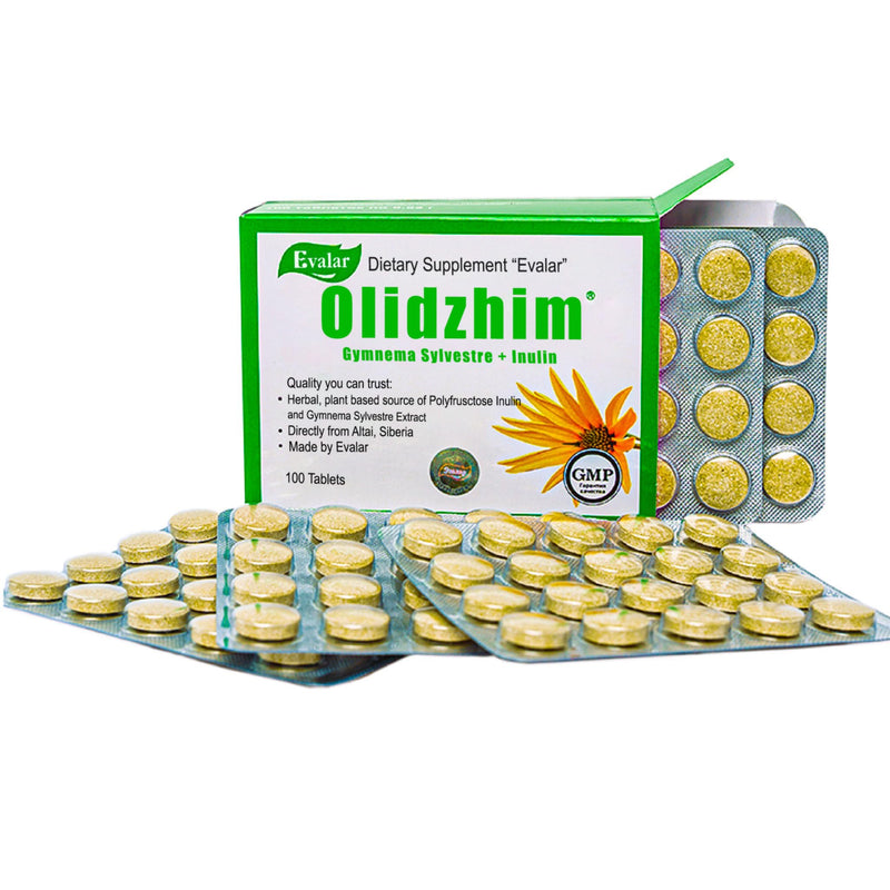 [Australia] - Evalar Gymnema Sylvestre Inulin Olidzhim Herb 100 Tabs Altai Siberia 
