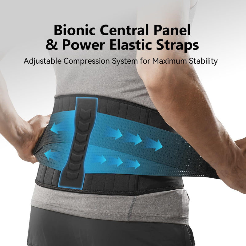 [Australia] - Copper-Infused Back Support Brace ‚Äì Lightweight Lumbar Belt with 6 Supportive Stays for Lower Back Pain Relief, Muscle Spasms, Strains, Arthritis, and Sciatica ‚Äì for Men and Women (Medium) Medium 
