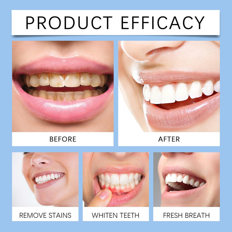 [Australia] - Teeth Whitening Powder 50g - Toothpaste Whitening Powder, Helps Remove Surface Stains: Coffee, Tea and Tobacco Stains, Mint Flavor, No Sensitivity 