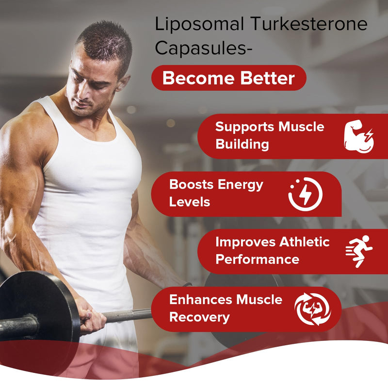 Liposomal Turkesterone Supplement - 1500mg Ajuga Turkestanica Extract, Standardized to 20% Turkesterone, Max Absorption, High Strength for Bodybuilding, No Additives, Non-GMO, 2 Package