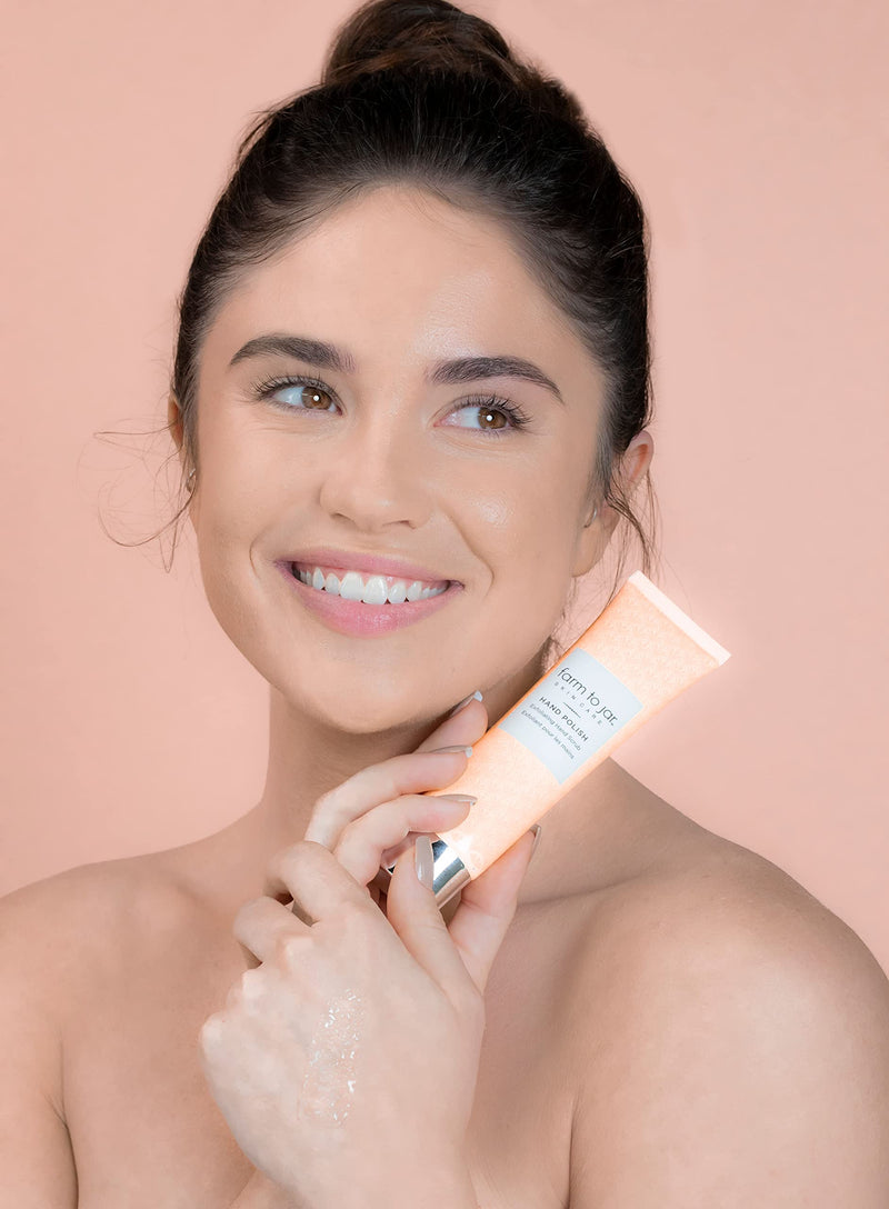 [Australia] - Aloette Hand Polish Exfoliating Hand Scrub, Buffs Away Dead Skin Cells, Exfoliates Skin, Aloe & Shea Butter, Cruelty Free, 2 Oz, Clear 