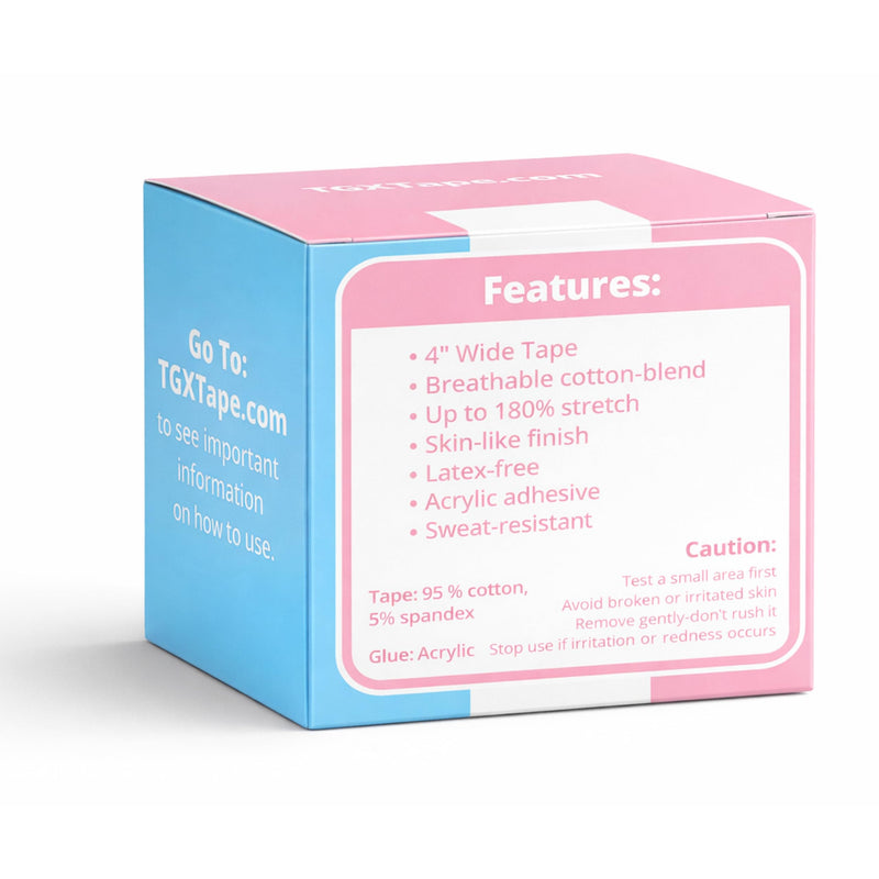 4 Inch Wide Tape. Extra Wide for Trans FTM Chest Binder for Transgender