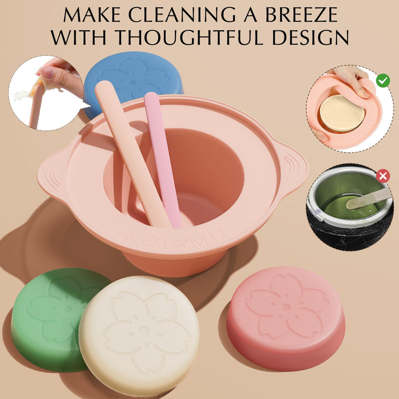 [Australia] - KOTAMU Waxing Set Professional, Digital Wax Warmer for Hot Wax Hair Removal, 600g Wax, 44 Accessories, Silicone Bowl and Rod, Use in the Home Salon for Women and Men Plus Wax Kit 100g (Pack of 6) 
