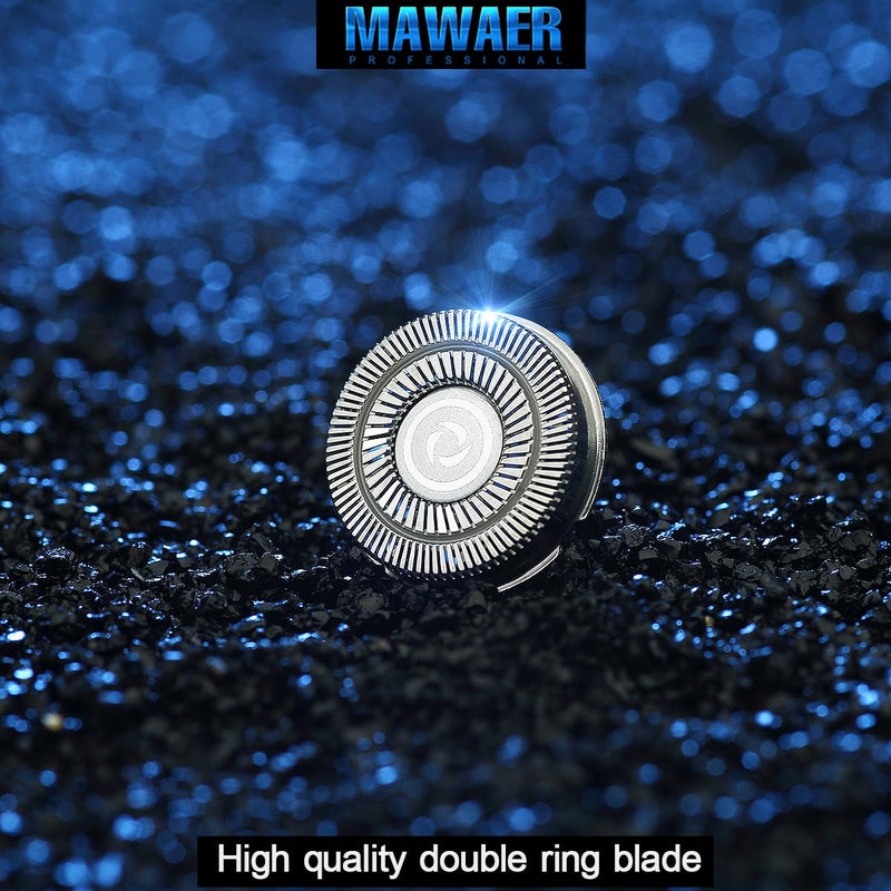 [Australia] - 8 PCS Head Shaver replacement Blades for SKULL SHAVER Pitbull Carver PRO 4 Head Electric Razor Replacement head 8 Pcs Silver 