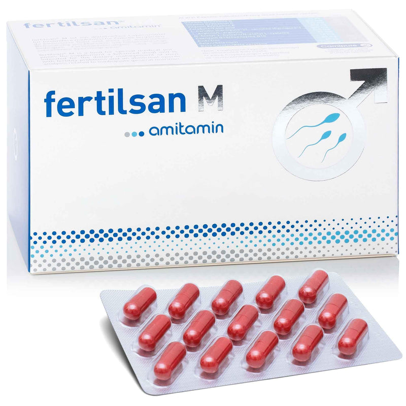 [Australia] - amitamin Fertilsan M - fertility + desire to have children - sperm production - 90 capsules - pharmacy quality - vegan - zinc, selenium, L-arginine, folic acid, L-carnitine and much more. - German manufacturing 