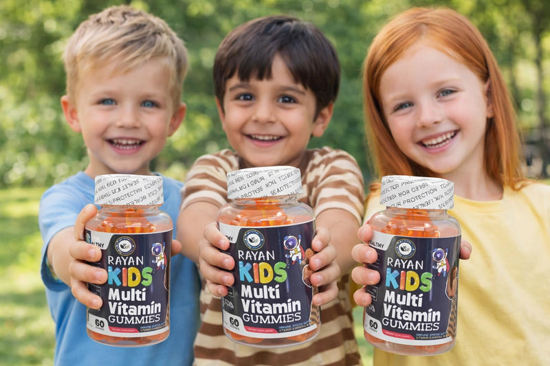 Rayan Kids Multivitamin Gummies | 60 Gummies | Daily Immune Support | Vitamin & Mineral Blend | MyVital Keep Healthy