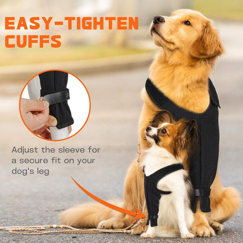 Dog Recovery Sleeve for Front Leg, Breathable Dog Leg Sleeve Stops Licking Wound Protection Fits Small Medium Large Dogs Right Front Leg, 2XL - PawsPlanet Australia