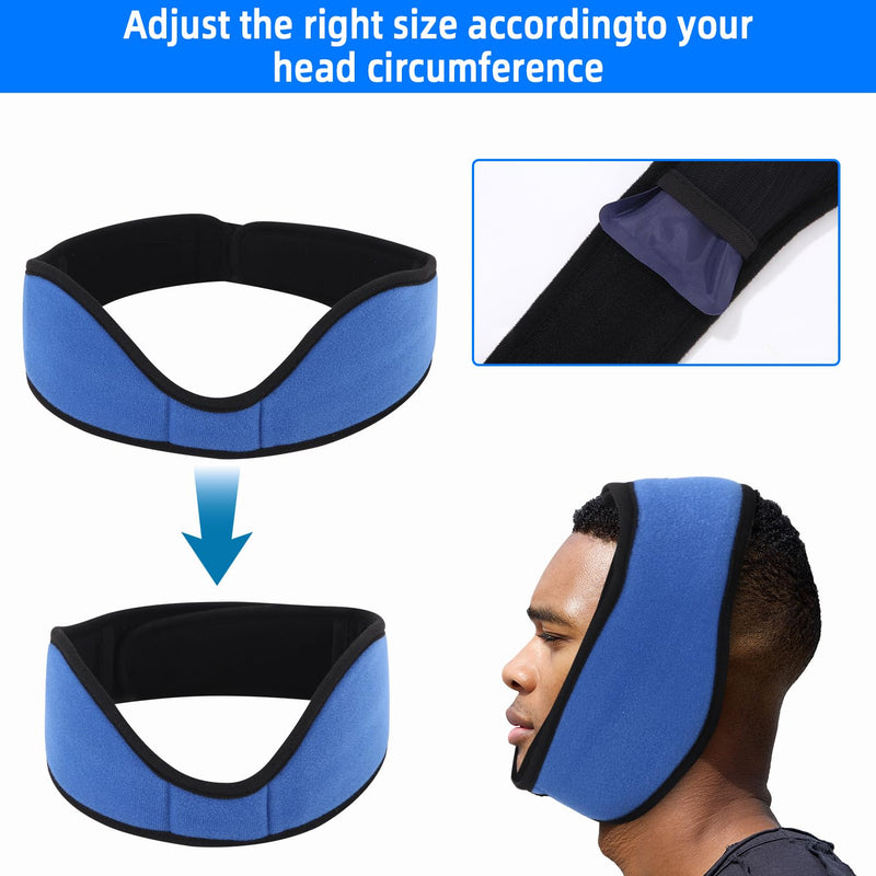 [Australia] - FAOKZE Wisdom Tooth Cooling Compress, Cooling Pads for Wisdom Teeth Op Cooling Pad Face After Tooth Surgery Cold Warm Compress, Cold and Heat Therapy, Pack of 4 Gel Packs 