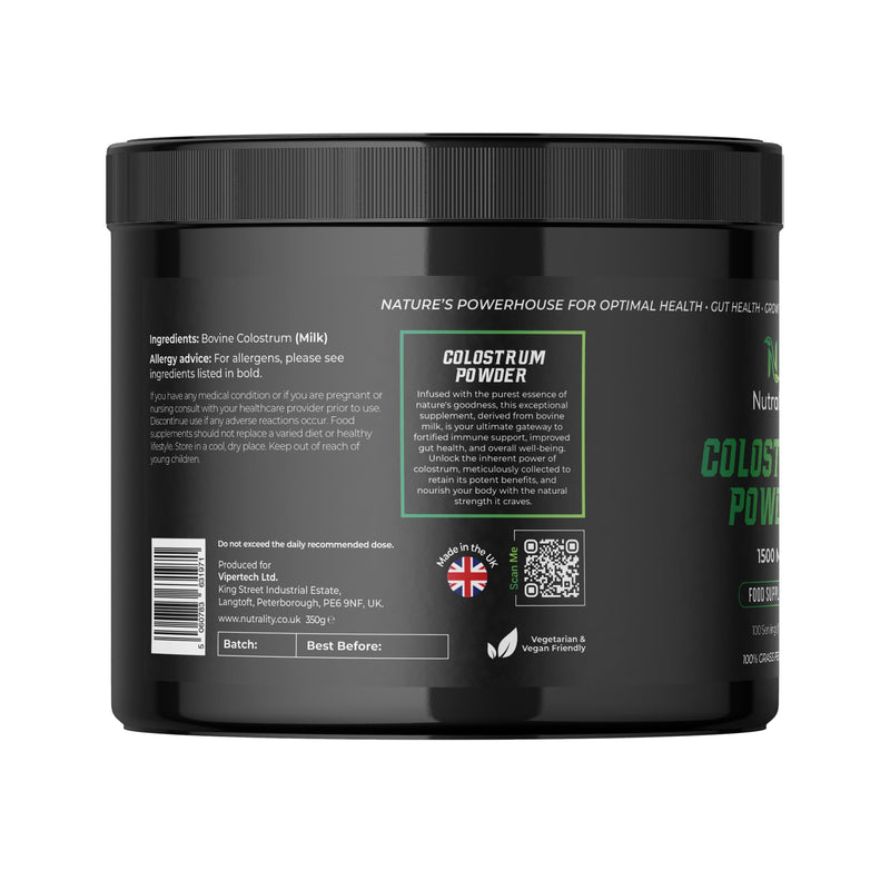 100% Bovine Colostrum Powder 1500mg | Gut Health | 100 Servings | Gut Health & Immune Support | Colostrum Supplement Men & Women | Gut Health Energy, Gut Repair & Human Parasite Detox