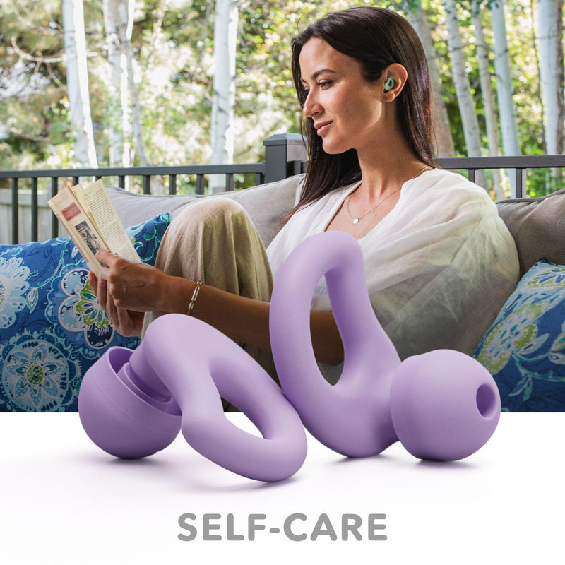 [Australia] - Everyday Earplugs – Ultra Soft, Customizable Sleep, Travel, Sensitivity, Noise Protection, for Sound Canceling Isolation, up to -30dB Reduction, NRR 15, Reusable and Sustainable (Purple) Purple 