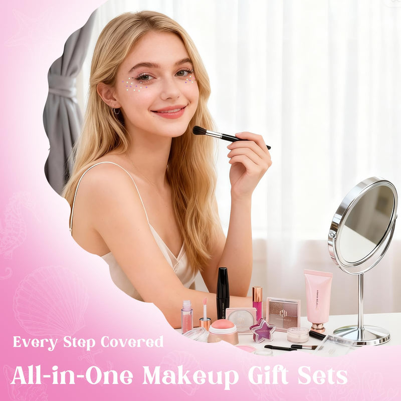 [Australia] - Color Nymph Makeup Advent Calendar 2025, 24 Days Surprise Beauty Makeup Gift Sets for Adlut Women & Teen Girls, 2025 Christmas Countdown Calendar Holiday Full Cosmetic Kit (Pink) 