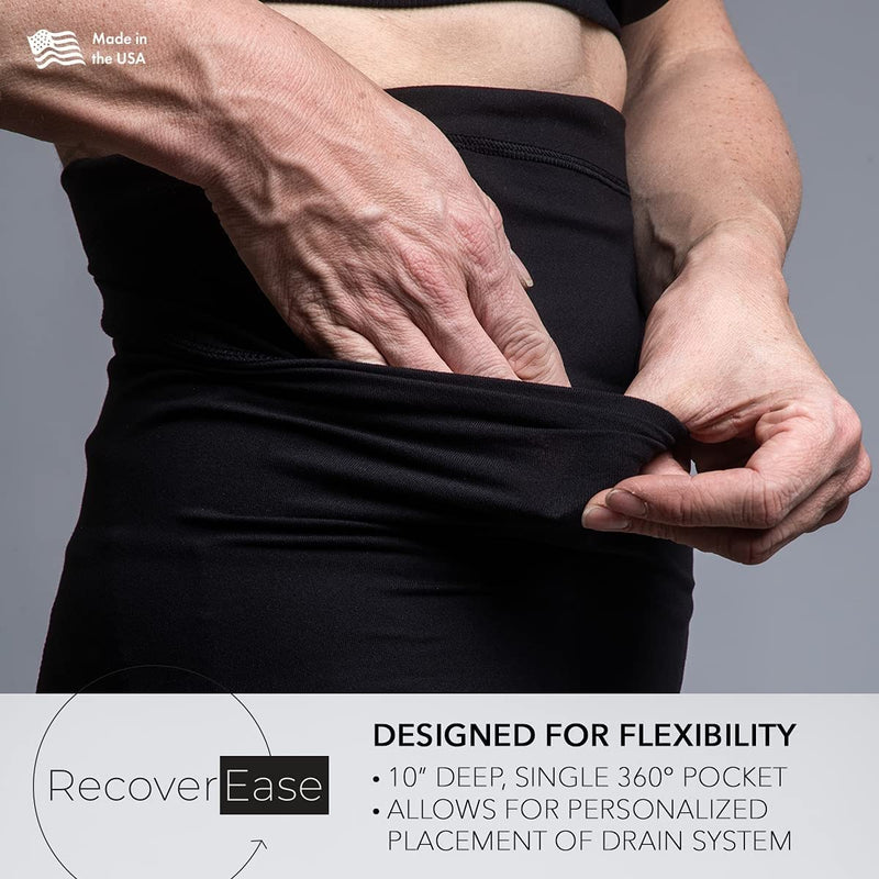 [Australia] - Mastectomy Drain Pouch for Breast Cancer Treatment & Recovery Supplies - Essential Post Surgery Must Haves & Recovery Gift - Comfortable Drain Holder Belt (Petite 0-12) Petite 0-12 