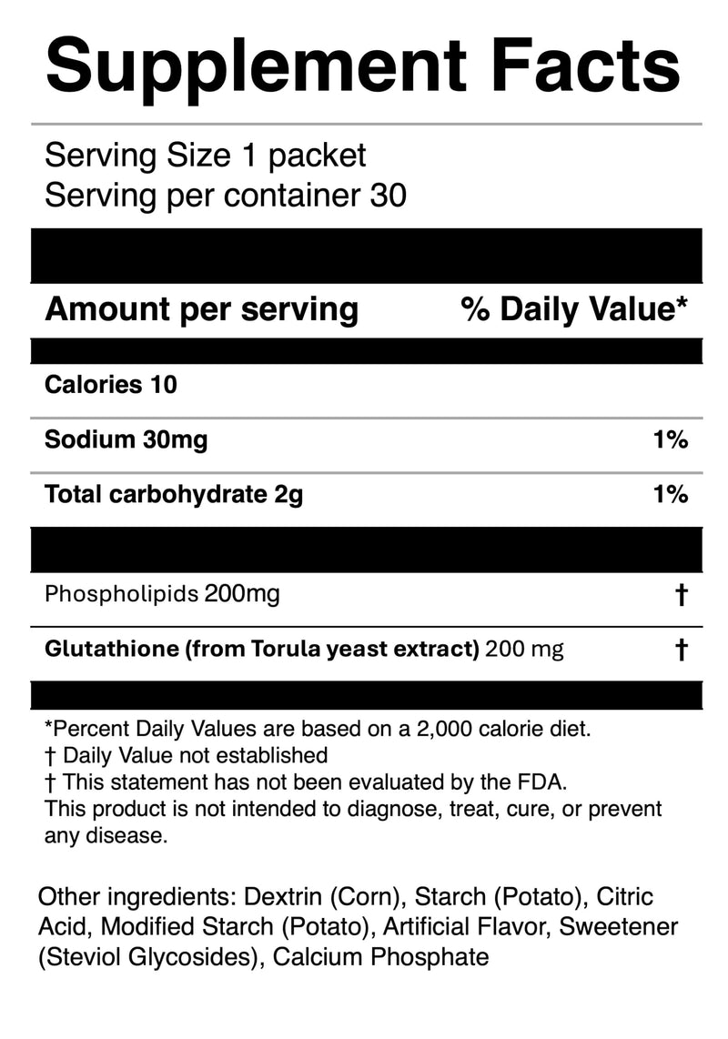 GSH – Liposomal Glutathione Supplement Powder, Yeast-Derived Cysteine Peptide, Antioxidant Support, Made in Japan, 30-Day Supply