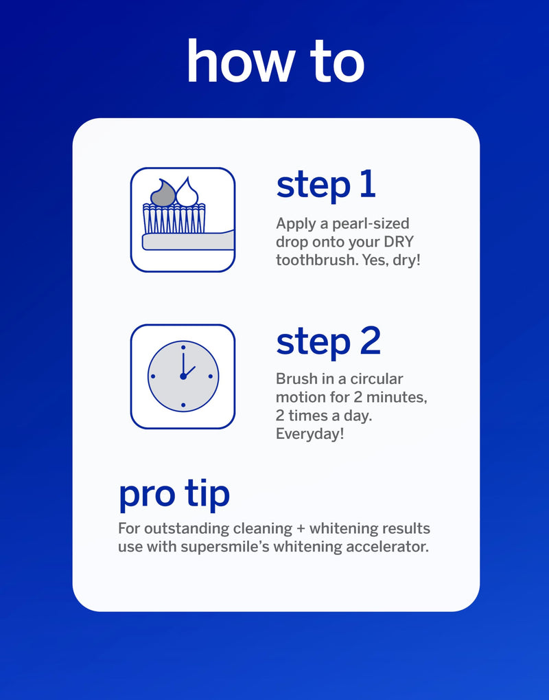 [Australia] - Supersmile Professional Teeth Whitening Toothpaste - Fluoride Free for Visibly Brighter Smile - Whitens up to 6 Shades Original Mint Flouride Free 4.2 Ounce (Pack of 1) 