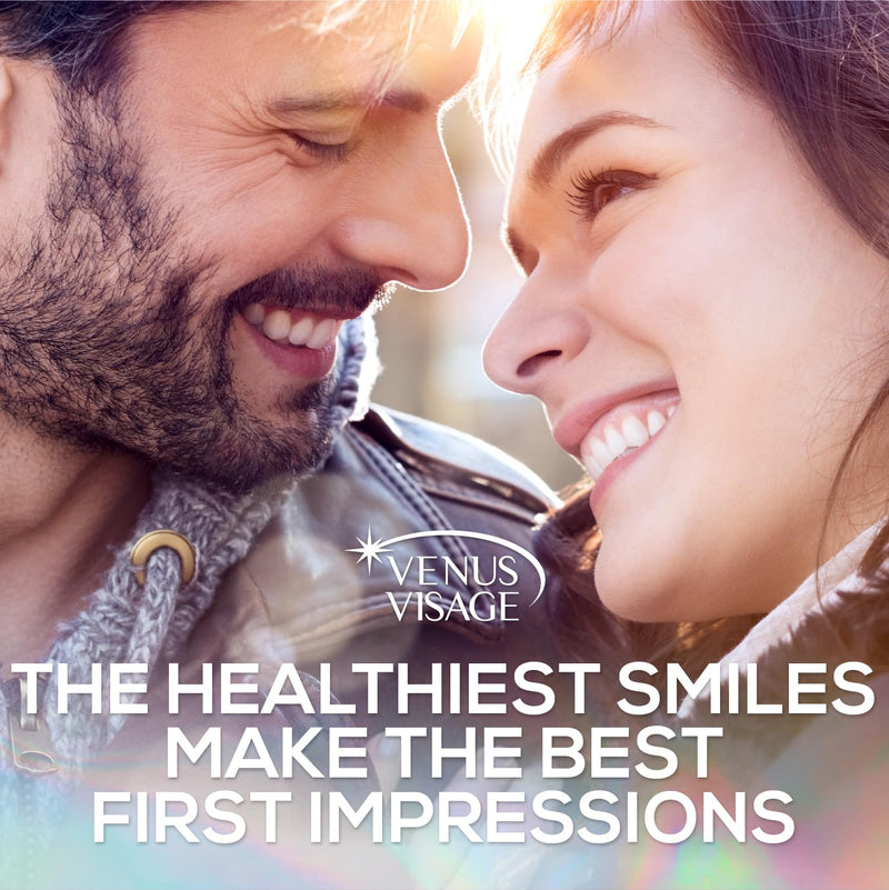 Venus Visage Coconut Oil Pulling for Teeth with Tongue Scraper, 8 fl oz - Peppermint & Coconut Pulling Oil for Teeth and Gums - Alcohol-Free Oil Pulling Oral Rinse