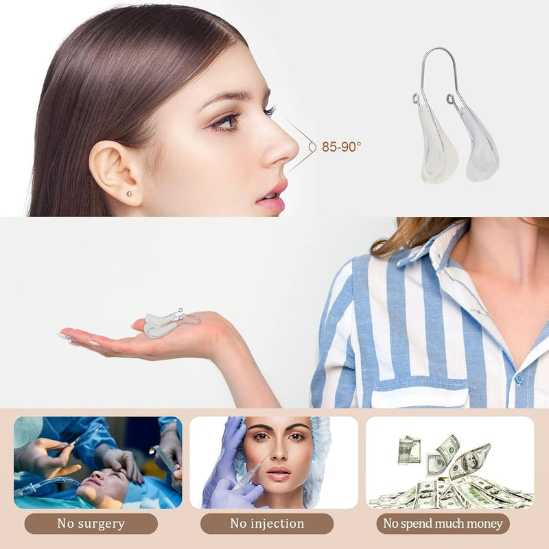 [Australia] - Nose Shaper Clip, FERNIDA Nose Up Lifting Magic Clip Nose Shaper for Wide Noses Beauty Nose Slimmer Device Pain Free High Up Tool 