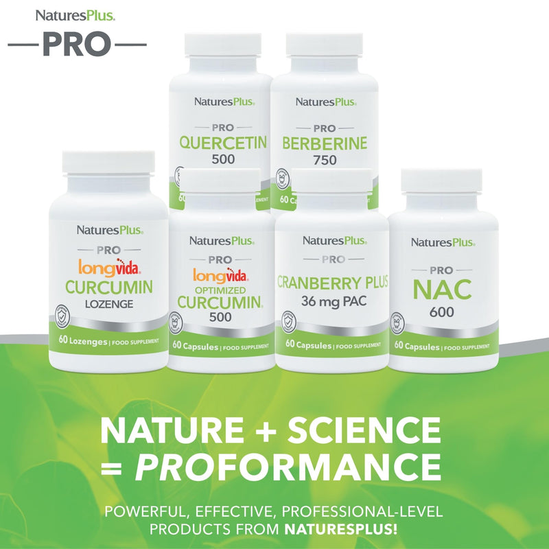 NaturesPlus PRO NAC 600 mg - High Strength N Acetyl Cysteine Supplement, Easy to Swallow, One a Day - Vegetarian, Gluten Free - 60 Capsules 60 count (Pack of 1)
