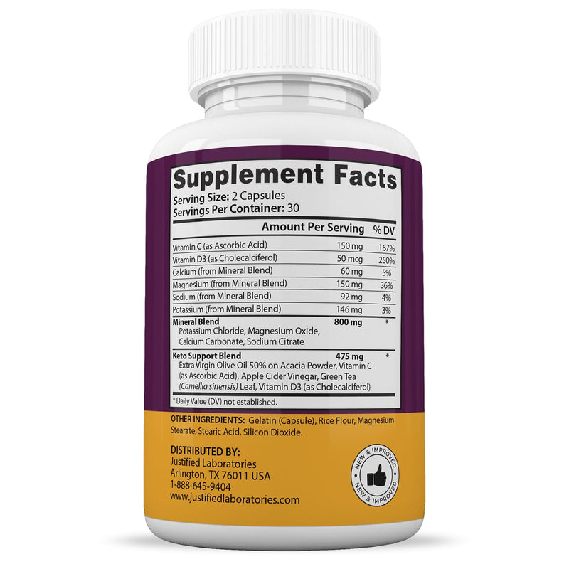 [Australia] - (2 Pack) Keto Advantage Keto Burn Pills 1275MG New & Improved Formula Contains Apple Cider Vinegar Extra Virgin Olive Oil Powder Green Tea Leaf 120 Capsules 