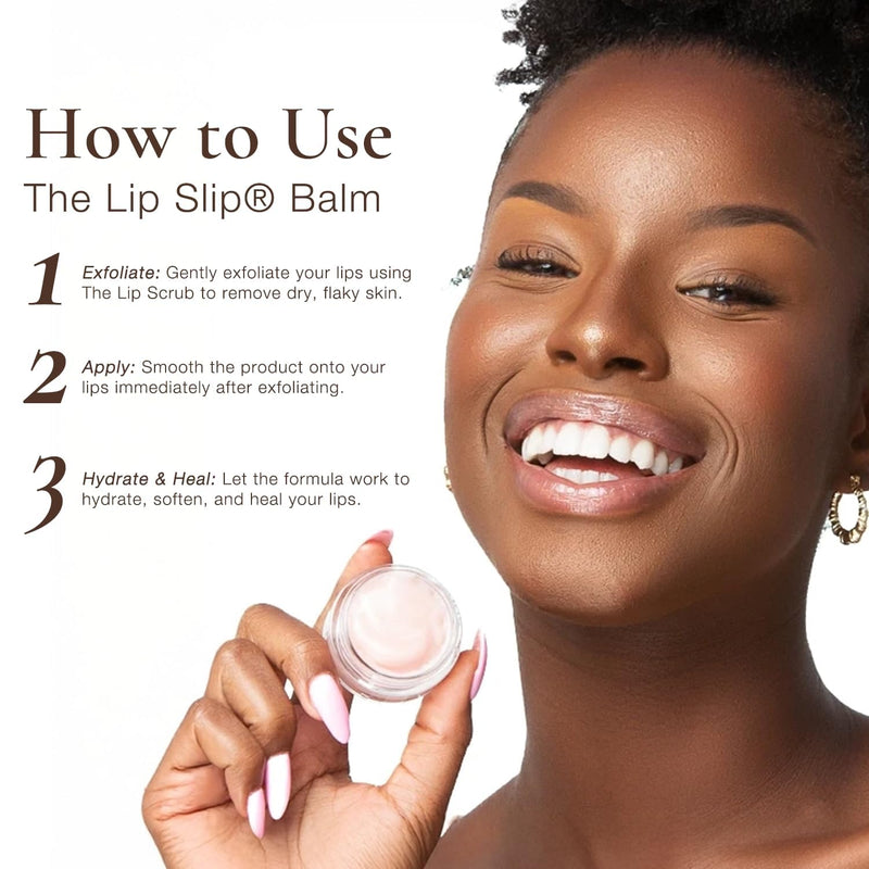 Sara Happ Lip Slip Luxe Balm - Moisturizing, Restorative Treatment, 0.35 Oz | High-Shine Balm with Jojoba Oil & Vitamin E Heals Dry, Chapped Lips Daily 0.35 Ounce
