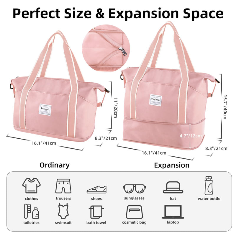 WALNEW Travel Duffel Bag & Passport Holder Bundle
