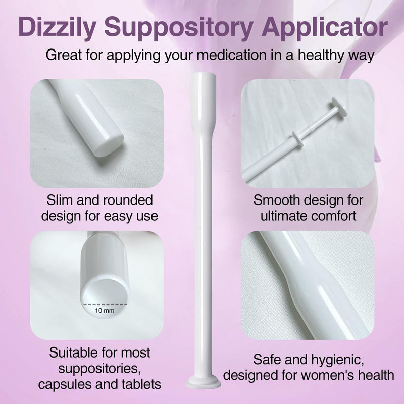 [Australia] - 30 Pack Disposable Vaginal Suppository Applicators for Women, Individually Wrapped, Hygienic - Fits Most Boric Acid Suppositories, Pills, Tablet, Size 00 Cap-sules and Feminine Care Applicator 
