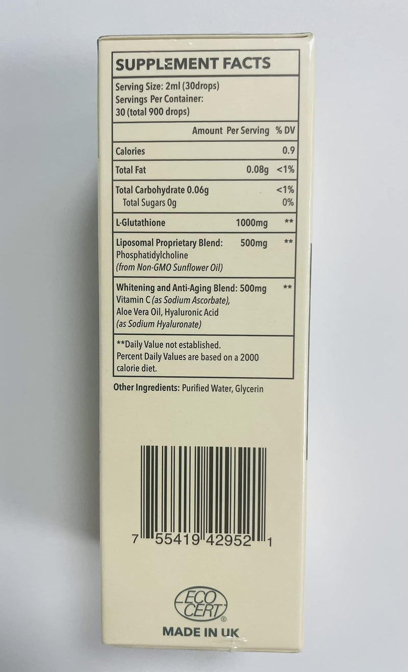 [Australia] - 1500 mg Liposomal Glutathione, Superior Absorption, Liquid Glutathione Supplement, Powerful Antioxidant, Liver Detox, Immune Enhancer, Soy-Free, non-GMO, Vegan & Gluten Fre, 4.05 fl.oz 2.03 Fl Oz (Pack of 2) 