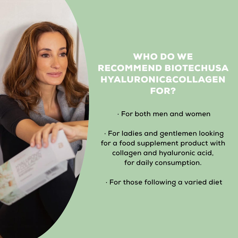 BioTechUSA Hyaluronic&Collagen, Food Supplement Capsules containing Collagen, hyaluronic Acid, Vitamins and Amino acids, 120 caps 120 count (Pack of 1)