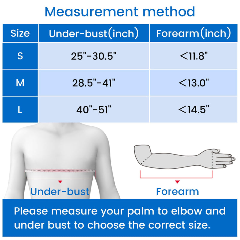 Velpeau Arm Sling Shoulder Immobilizer with Waist Strap, Ventilated & Breathable Design, Arm Support Brace for Shoulder, Rotator Cuff, Elbow, Hand injury (Mesh Version, Blue, Right, L: Bust 40-51″) Large Mesh Version-Right hand