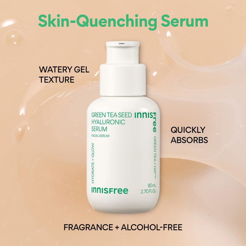 [Australia] - innisfree Hydration Heroes with Green Tea, Routine Kit with Korean Skincare Serum, Cleanser, Toner, and Cream (Packaging May Vary) 