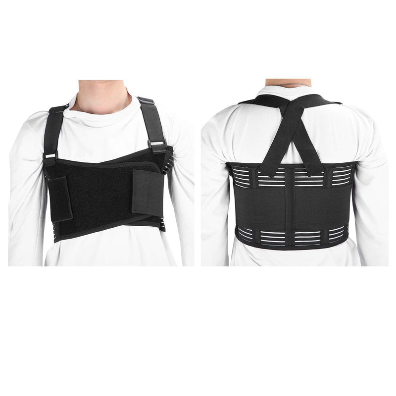 Rib Fracture Support Brace, Breathable Rib Fracture Fixed Belt, Adjustable Chest Lumbar Protector Strap Belt, Sternum, Rib & Chest Support Brace