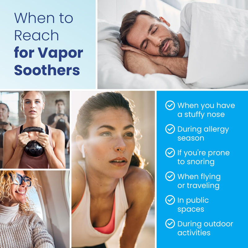 [Australia] - Mentholated Nasal Dilators for Breathing, Congestion, and Snoring - 28 Count Dual-Action Nose Inserts for Daytime and Nighttime Use - Hidden Nostril Opener Clips Last Up to 12 Hours - Peppermint 