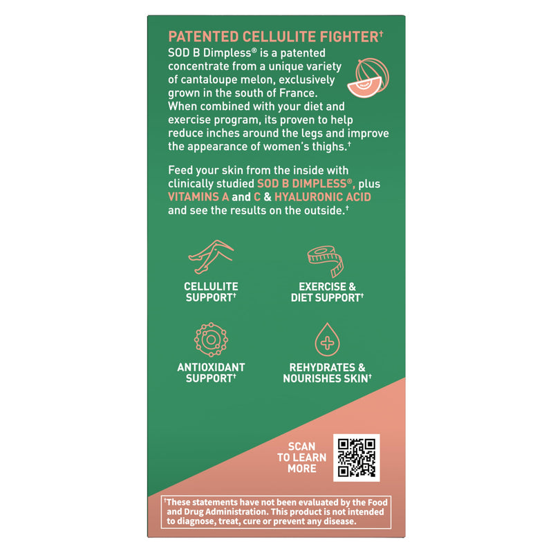[Australia] - Garden of Life Skin Smooth Sustained Release Duo Caps, Best Skincare Supplement for Smooth, Radiant Skin with Hyaluronic Acid, Vitamins A & C, and SOD B Dimpless, Gluten-Free, 30 Plant-Based Capsules 