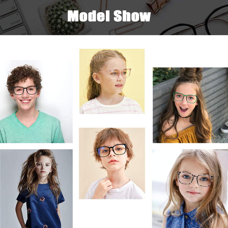 [Australia] - Hycredi Kids Blue Light Blocking GlassesÔºåAnti Eyestrain & UV Protection, Computer Gaming TV Phone Glasses for Boys Girls C1* Transparent 48 Millimeters 