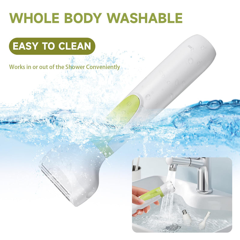 [Australia] - Electric Razor for Women- 4 in 1 Electric Shaver for Women, Wet & Dry Bikini Trimmer and Facial Hair Remover,Eyebrow Razors Nose Hair Trimmer Rechargeable Personal Trimmer Groomer for Body Hair 8868 
