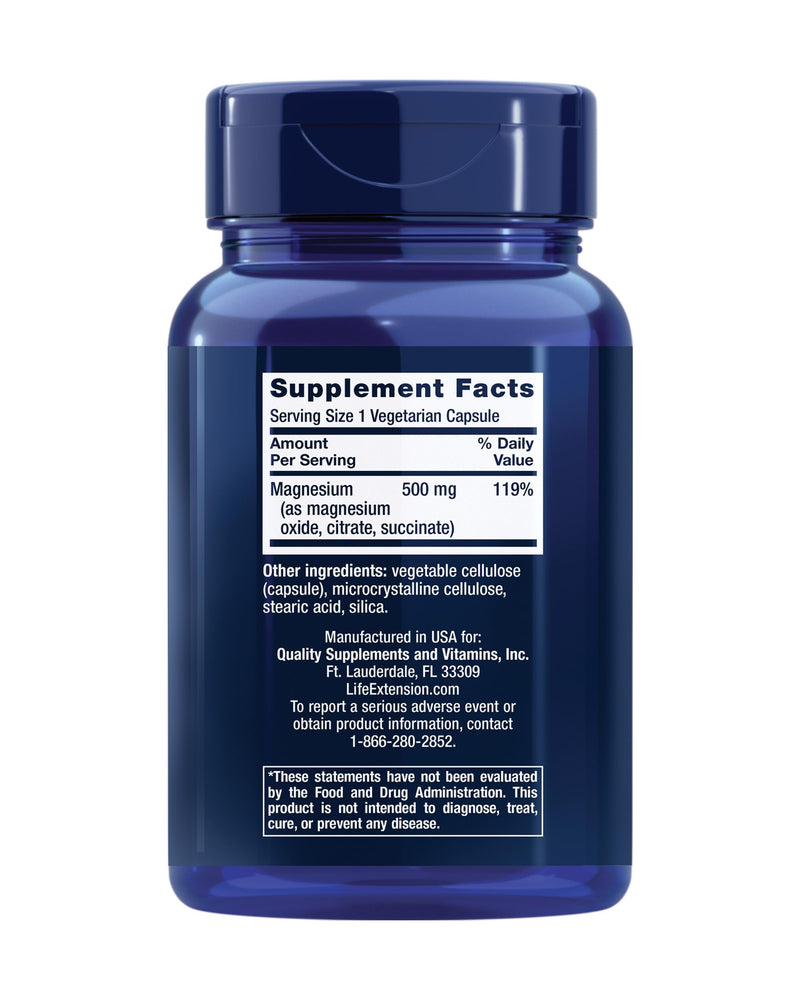 Orgain Hydrolyzed Collagen Peptides Powder, Life Extension Magnesium Caps, 500mg - Joint, Hair, Skin, Nail Support & Heart Health