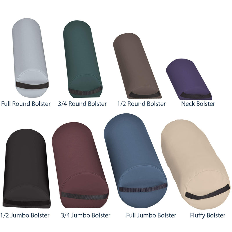 [Australia] - EarthLite Neck Pillow – Durable Massage Bolster, 100% PU Upholstery incl. Strap Handle/Professional Quality/Back Pain Relief, Mystic Blue 3Lx6Wx13H 