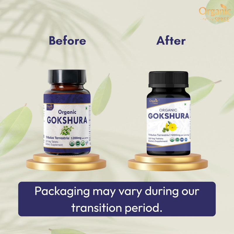 [Australia] - Gokshura 120 Tablets | Tribulus Terrestris (Gokshura) | USDA Organic Certified| Supports Immunity and Strength | Organic and Natural 120tab 120 Count (Pack of 1) 