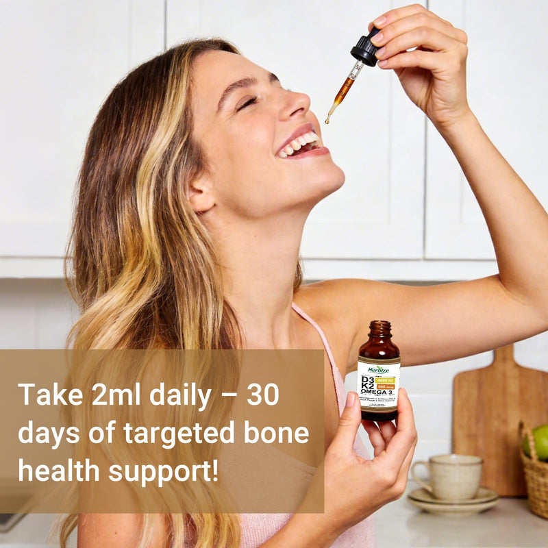 Vitamin D3 K2 Drops | Vegan D3 & K2 (MK-7) Liquid Supplement for Men & Women | Supports Bone & Immune Health | Sugar-Free, 60 ml