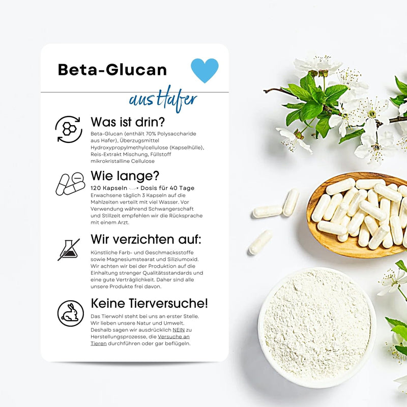 [Australia] - Fair & Pure® - Beta-glucan capsules 500 mg from oats - 120 capsules - vegan - natural - without magnesium stearate 