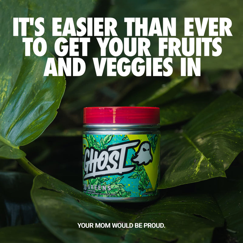 [Australia] - GHOST Greens Superfood Powder, Guava Berry - 30 Servings - 19 Super Greens & Reds, Fruits, Vegetables, Spirulina, & Chlorella, Prebiotics, 10 Billion CFU Probiotic & Digestive Enzymes - Gluten-Free 