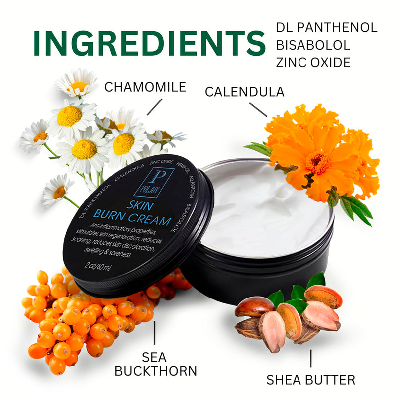 [Australia] - Skin Burn Cream Repair Natural - Post Burns Healing Remedy - Scar Care Promotes Recovery - Soothing First Degree Treatment - Sunburns Aid Fast Relief - Household & Vacation - Made in US (Pack of 1) 
